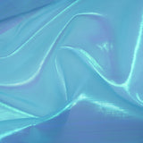 Pastel Iridescent Organza Polyester Nylon Fabric - Pastel Iridescent, Sheer, 58" Width (1 Yard)