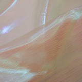 Pastel Iridescent Organza Polyester Nylon Fabric - Pastel Iridescent, Sheer, 58" Width (1 Yard)