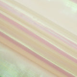 Iridescent Organza Fabric Pastel Colors