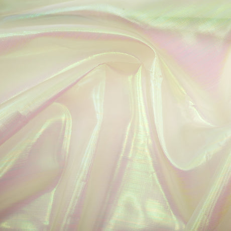 Pastel Iridescent Organza Polyester Nylon Fabric - Pastel Iridescent, Sheer, 58" Width (1 Yard)