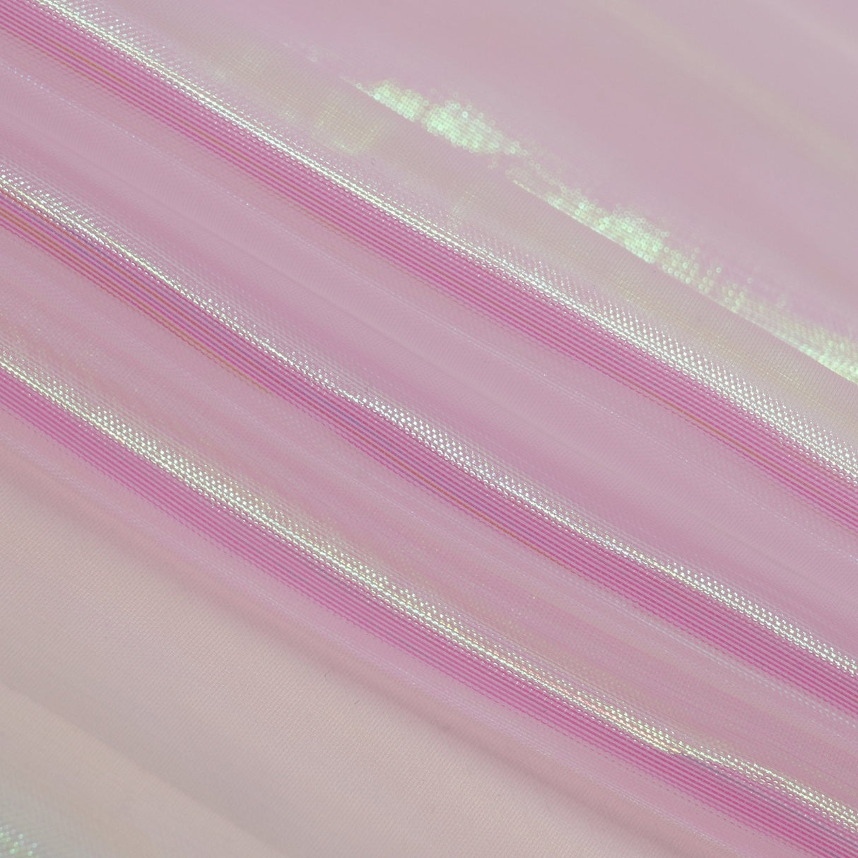 Pastel Iridescent Organza Polyester Nylon Fabric - Pastel Iridescent, Sheer, 58" Width (1 Yard)