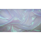 Pastel Iridescent Organza Polyester Nylon Fabric - Pastel Iridescent, Sheer, 58" Width (1 Yard)