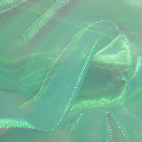 Pastel Iridescent Organza Polyester Nylon Fabric - Pastel Iridescent, Sheer, 58" Width (1 Yard)