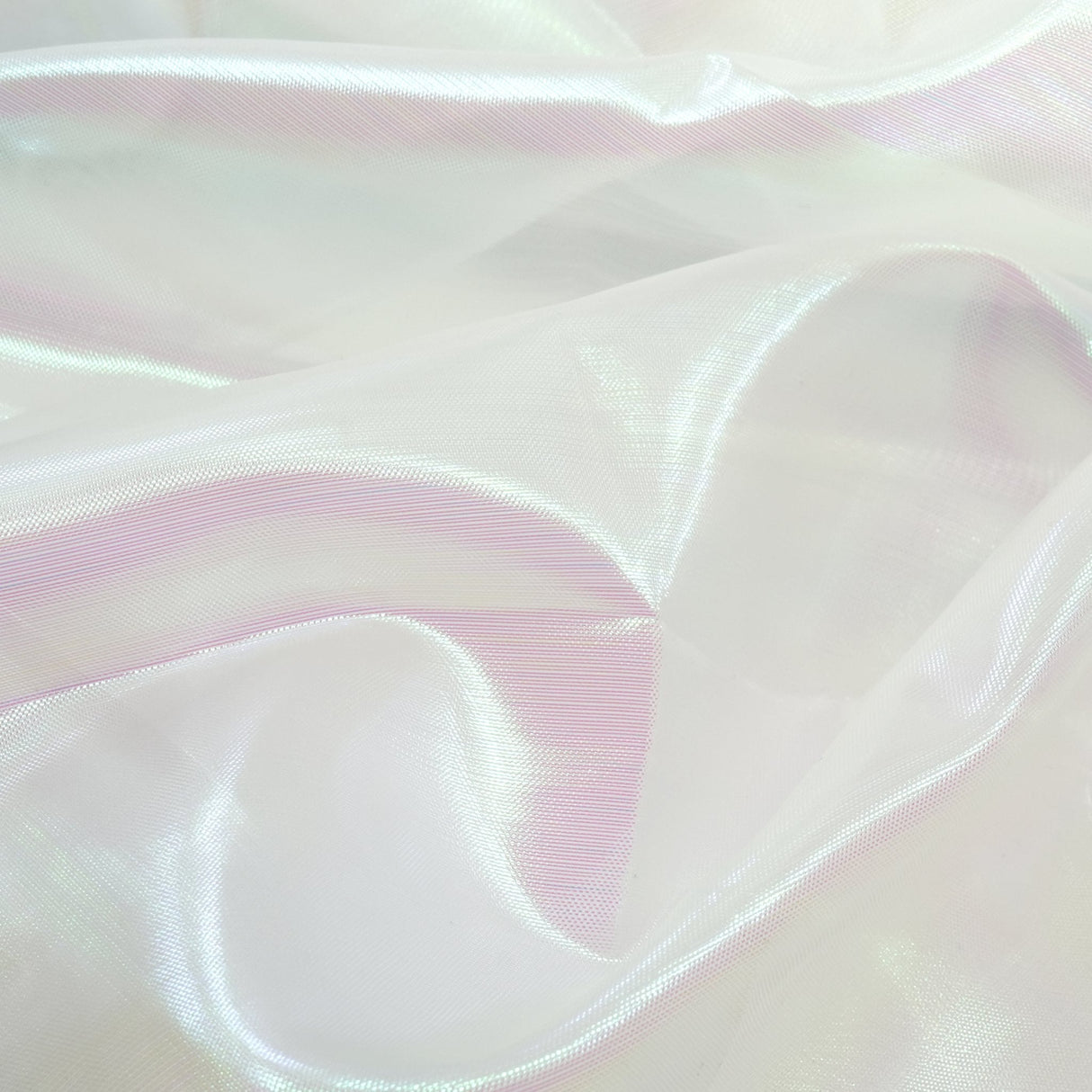 Iridescent Organza Fabric Pastel Colors