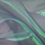 Iridescent Organza Fabric Pastel Colors