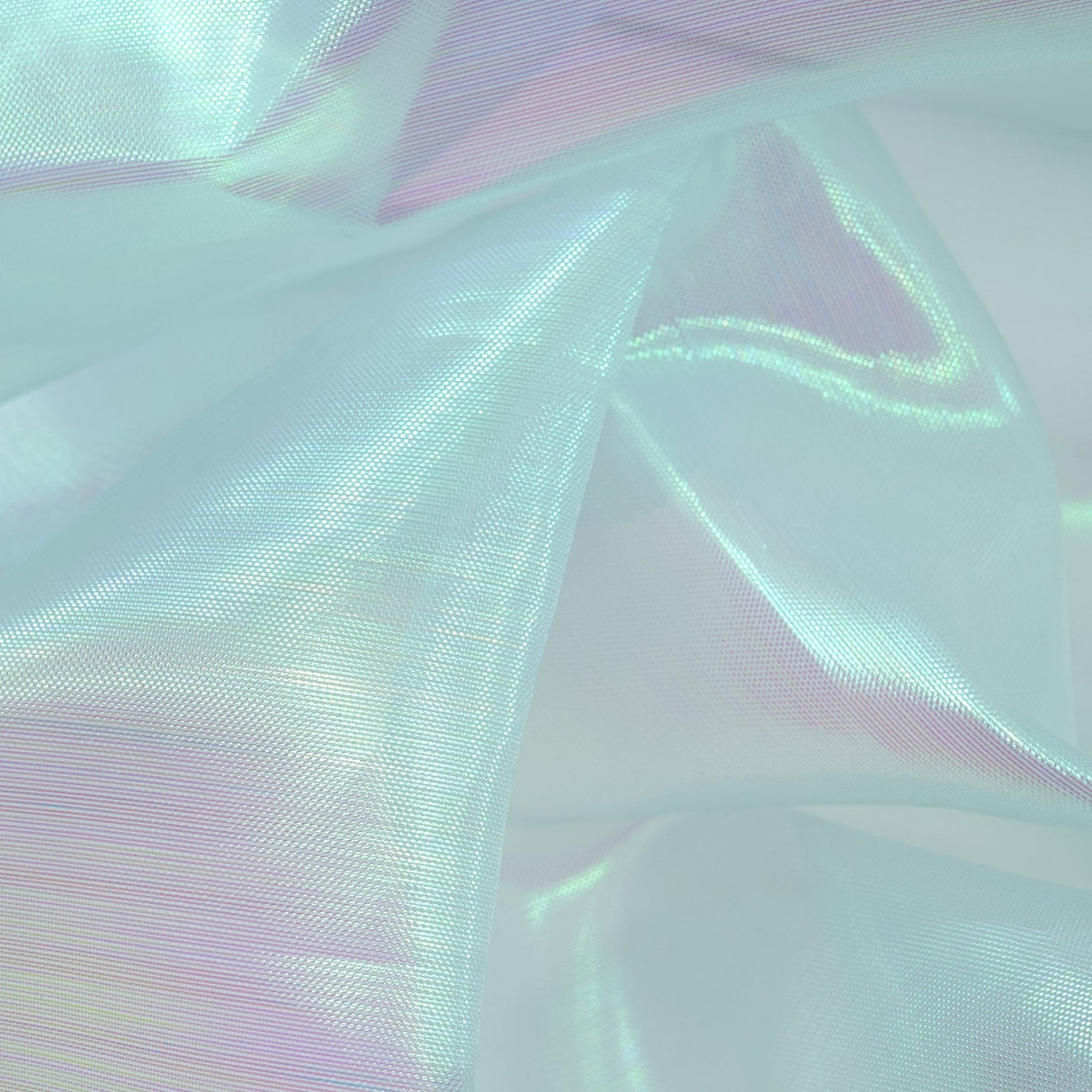 Iridescent Organza Fabric Pastel Colors