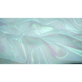 Pastel Iridescent Organza Polyester Nylon Fabric - Pastel Iridescent, Sheer, 58" Width (1 Yard)