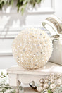 6" Glitter & Pearl Patterned Ball Ornament