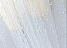 Very Soft Tulle With Pearls Polyester Fabric - Sheer Beaded Tulle, 52" Width (1 Yard)