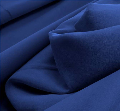 Pebble Georgette 100 Percent Polyester Fabric - Blue Pebble Texture, 58/60" Width (1 Yard)