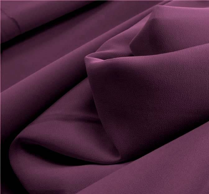 Pebble Georgette 100% Polyester Fabric - Purple, 58/60" Width (1 Yard)