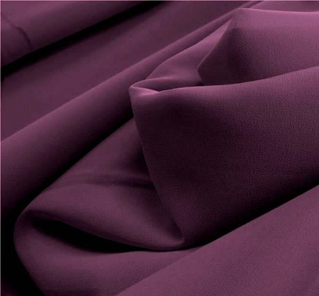 Pebble Georgette 100% Polyester Fabric - Purple, 58/60" Width (1 Yard)