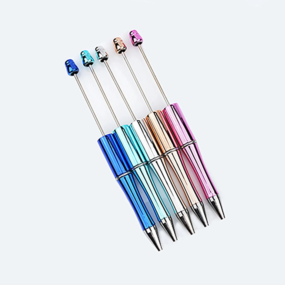 Pen Bead-Able - Metallic Silver (5 Pens)