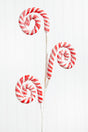 29” Striped Spiral Peppermint Spray