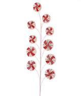 26” Frosted Peppermint Candy Spray