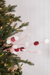 31” Glitter Candy Disk Peppermint Spray