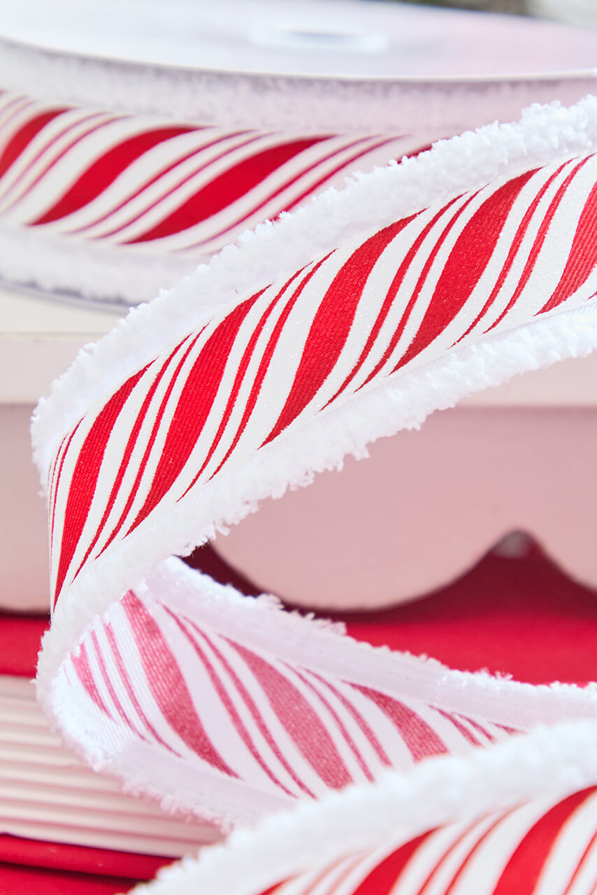 1.5" x 10 Yard Peppermint Twist Ribbon