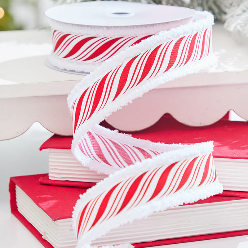 1.5" x 10 Yard Peppermint Twist Ribbon