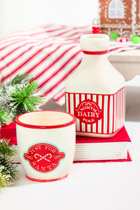 3.5 Inch Just For Santa Ceramic Cup Decorative Christmas Mug