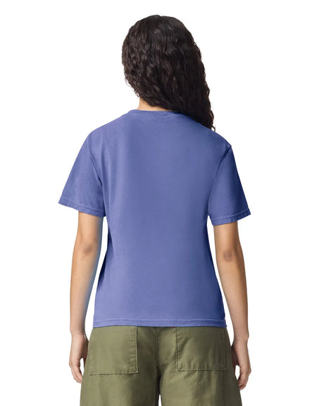 Comfort Colors 1717 Adult Tee Cotton Fabric - Periwinkle, 4.5 Oz/Yd², 90% Ring Spun Cotton / 10% Polyester (1 Unit)