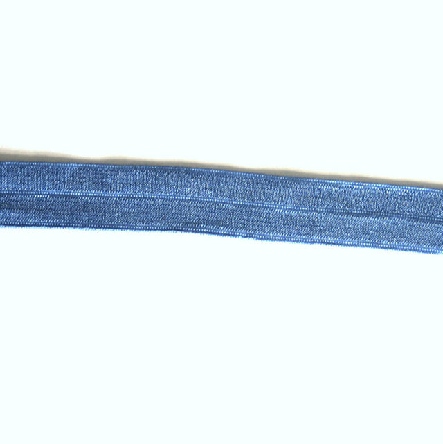 Fold Over Elastic Trim Periwinkle Blue 5/8"