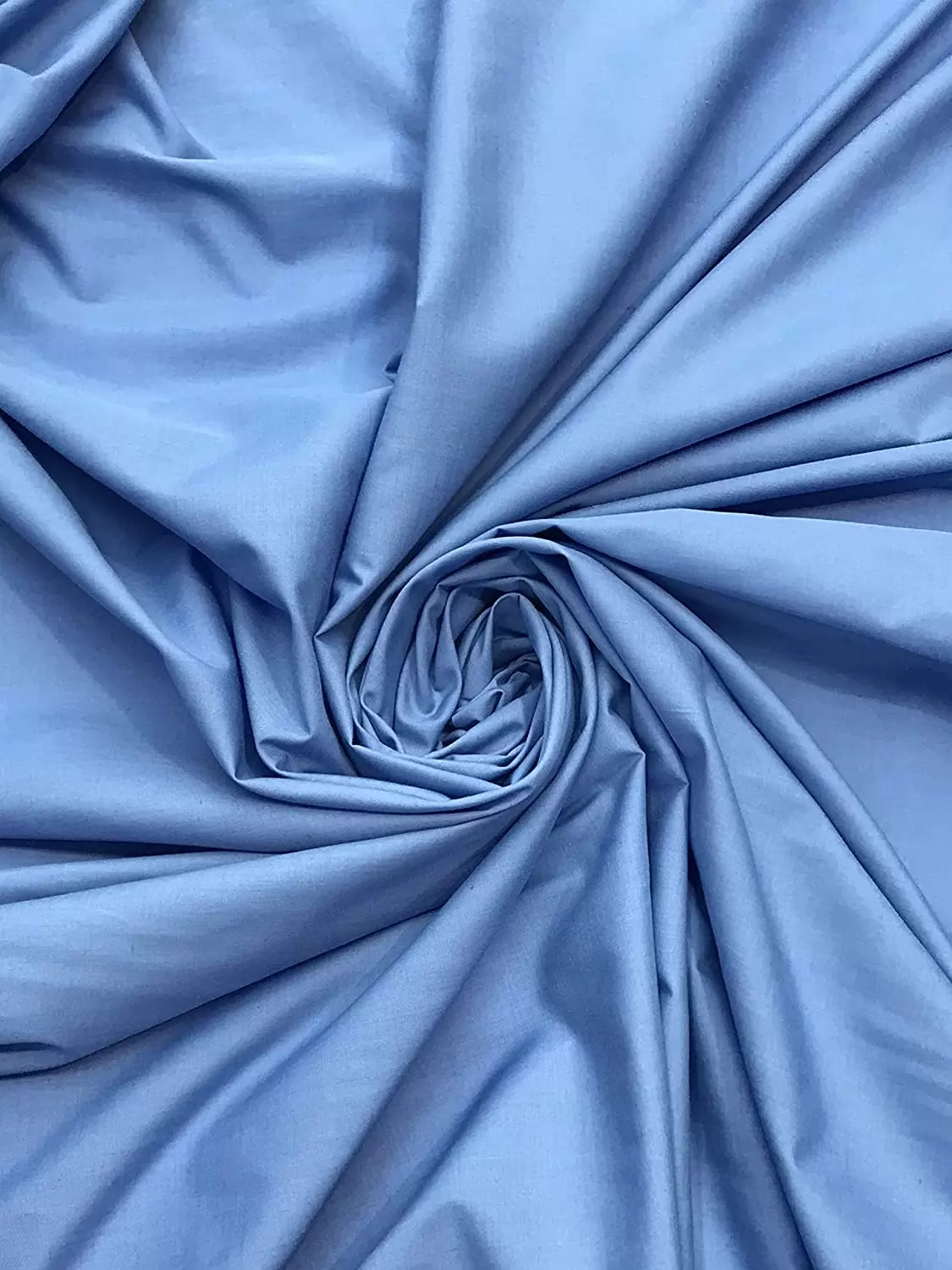 Polycotton Broadcloth Cotton Blend Fabric - Aqua, Broadcloth, 60" Wide (1 Yard)