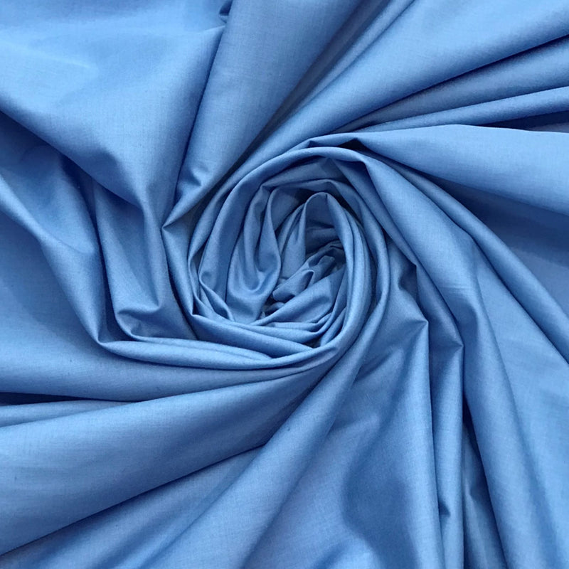 Coppen Poly Cotton Fabric - Periwinkle, 59/60" Width