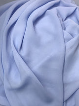 Coppen Blue Polyester Chiffon Fabric - Blue, Very Light Sheer, 59"-60" Wide (1 Yard)