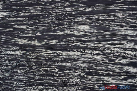 Crease Taffeta Crush Taffeta Polyester Fabric - Crushed Texture, 50/52" Width (Continuous Yards Or By Bolt)