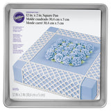 Wilton Performance Pans Aluminum Square Cake and Brownie Pan, 12-Inch 12x12x2"