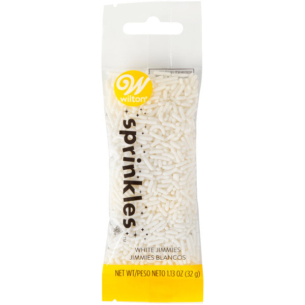 Wilton White Jimmies Sprinkles – 1.1 oz.