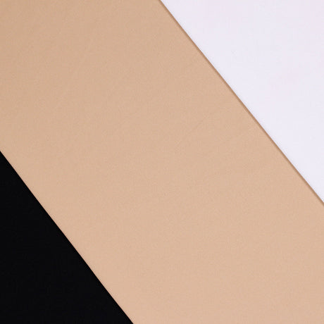 Phantom Polyester Spandex Fabric - Jet Black, White, Nude, 58-60" Width, 80 GSM (1 Yard)