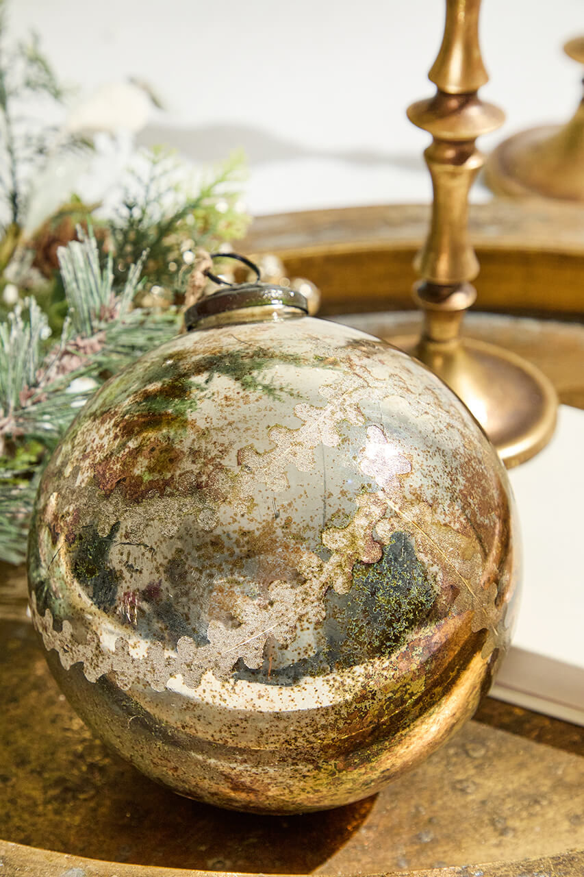 6" Notre Dame Glass Ball Ornament