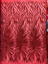 Phoenix Sequin Feather Polyester Fabric - Iridescent Flame Design, 54" Width (1 Yard)