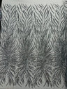 Phoenix Sequin Feather Polyester Fabric - Iridescent Flame Design, 54" Width (1 Yard)