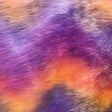 White Backing Faux Fur Wave Rainbow Fabrics,