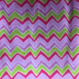 Green Print Chevron Anti Pill Fleece Fabric,