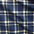 Navy Blue Tartan Plaid Checkered Anti Pill Plaid Fleece Fabric,