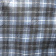 Navy black Tartan Plaid Checkered Anti Pill Plaid Fleece Fabric,