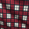 Red White Tartan Plaid Checkered Anti Pill Plaid Fleece Fabric