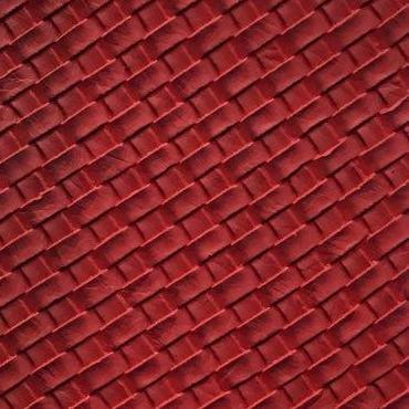 Red Basket Weave Upholstery Vinyl Fabric,