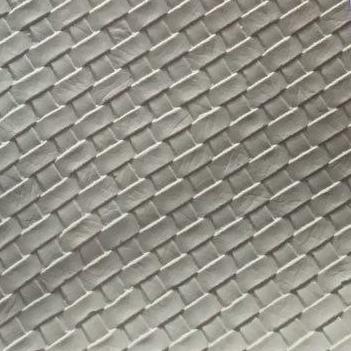 White Basket Weave Upholstery Vinyl Fabric,