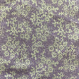 Lavender Floral Snowflake Poly Cotton Fabric,