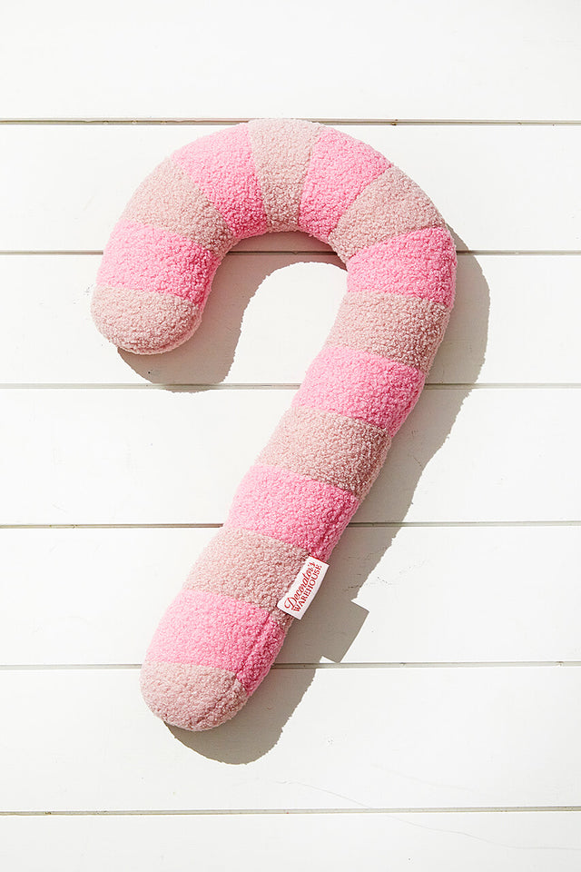 Pink Candy Cane Pillow