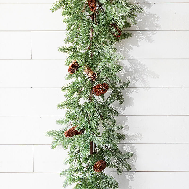 PE Fir Pine Garland 45 Inch Pine Cone Winter Holiday Decoration