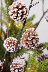 36" LED Pinecone Branch