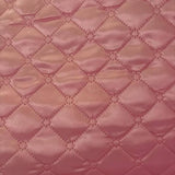 Polyester Quilted Padded Fabric - Quilted Padded Design, Black, Gold, Pink, Red, White, Yellow, 58-60" Width (1 Yard)