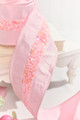 4 Inch x 5 Yard Pink Embellished Center Ribbon