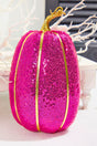 10" Pink Sequin Pumpkin