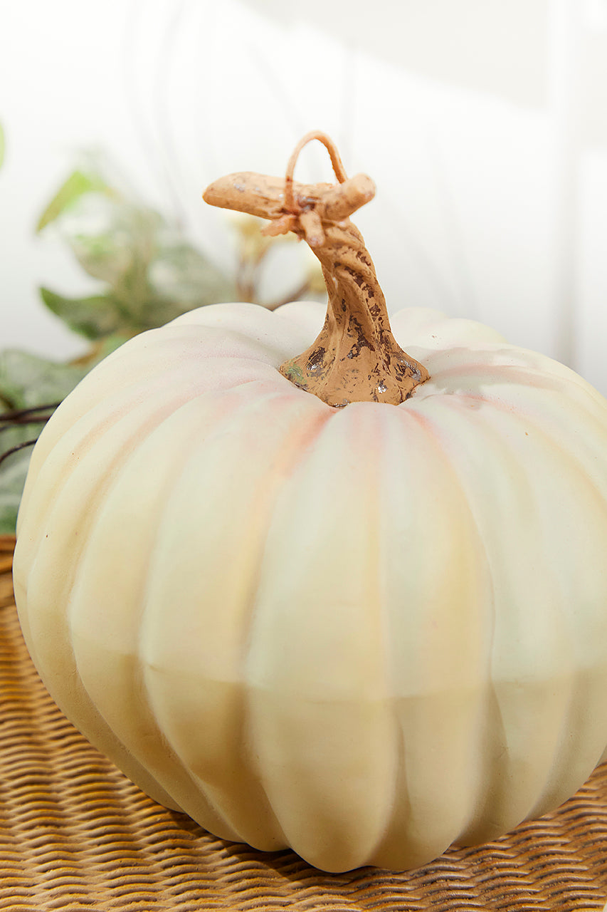 6" Light Green Harvest Vine Pumpkin